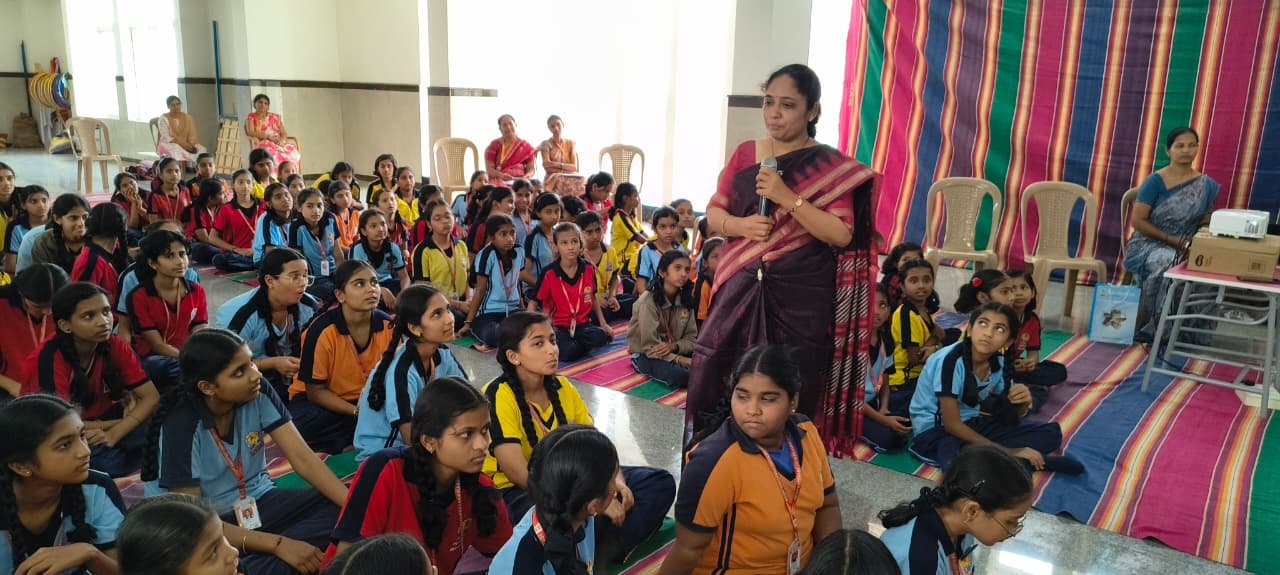 Health Awareness Program for Adolescent Girls Held at RVK – Kalaburagi (1)