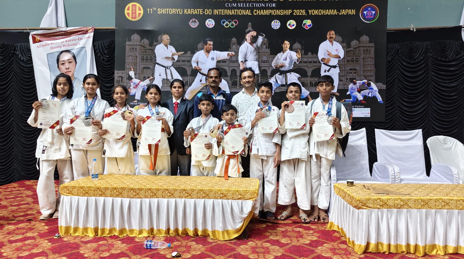 RVK – Kalaburagi Students Shine at 29th All India Shito-Ryu Karate Championship
